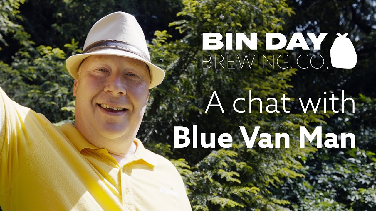 What beer does Blue Van Man want to make with us?