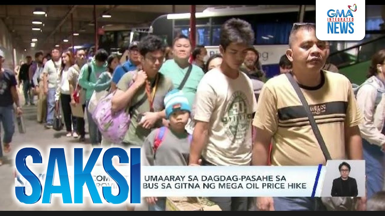 Mga commuter, umaaray sa dagdag-pasahe sa mga provincial bus sa gitna ng mega oil price hike | Saksi