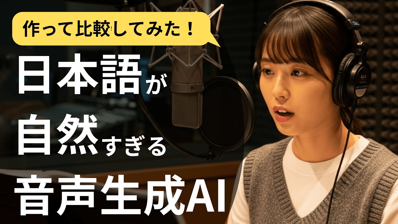 【聴き比べ可能】日本語ナレーションにおすすめの音声生成AIランキング！