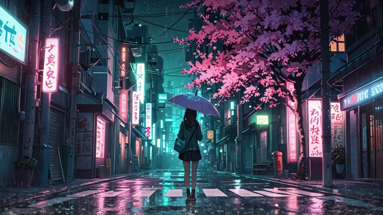 Quiet Rain in Tokyo at Night 🌙🌧️ Deep Relax Mode