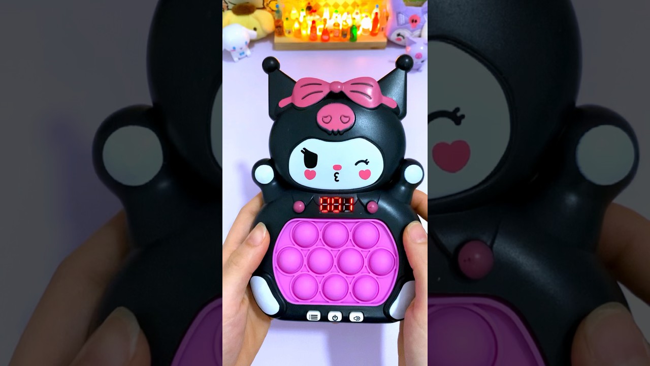 Kuromi game push is👿😀#japan #sanrio #toys #accessories #popit #kuromi #game #satisfying #squishy