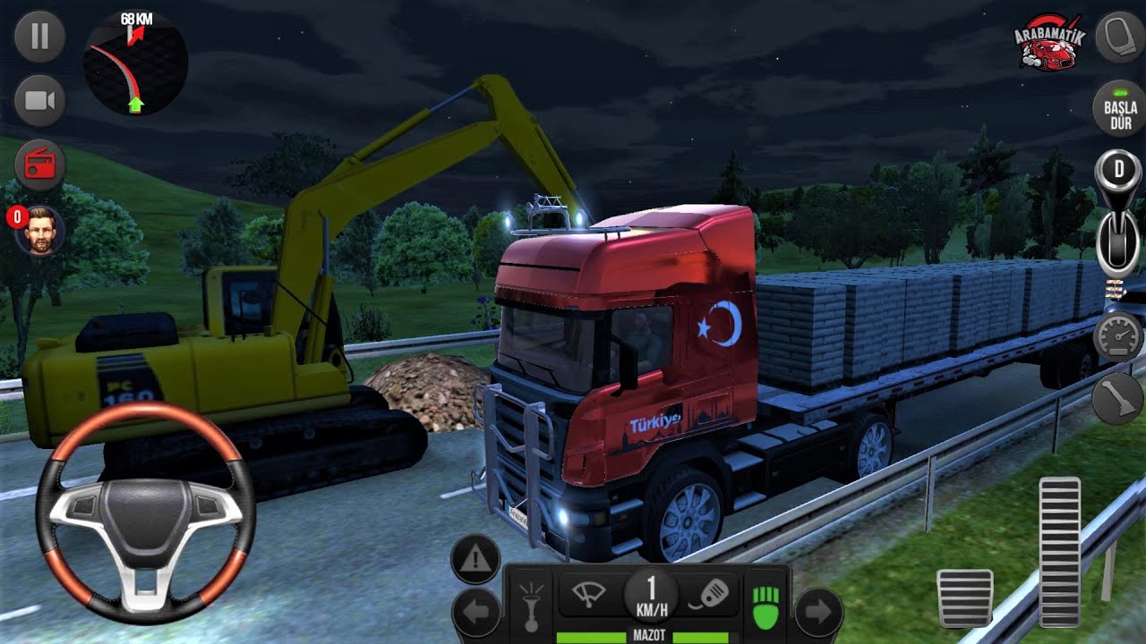 En iyi Kamyon Simülatörü Oyunu - Türkiye Bayraklı Scain Tır - Truck Simulator 2018 #6 - Android Game