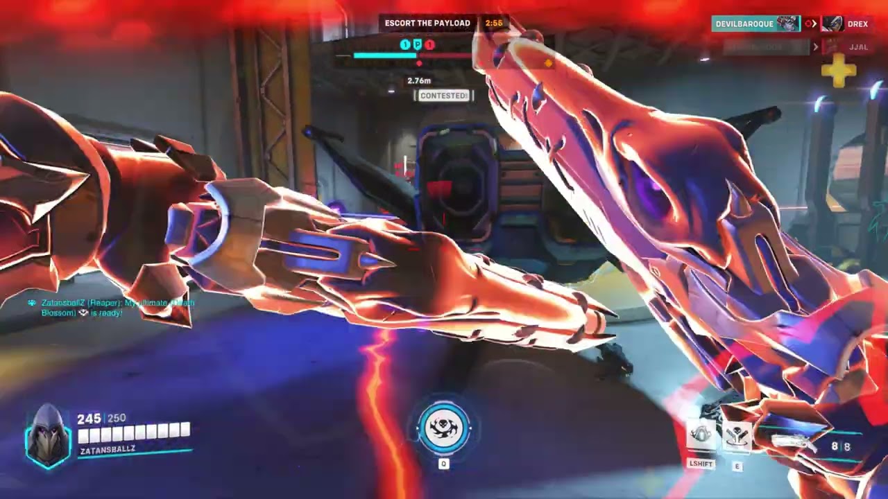 Overwatch 2 - Reaper gameplay EZ Victory