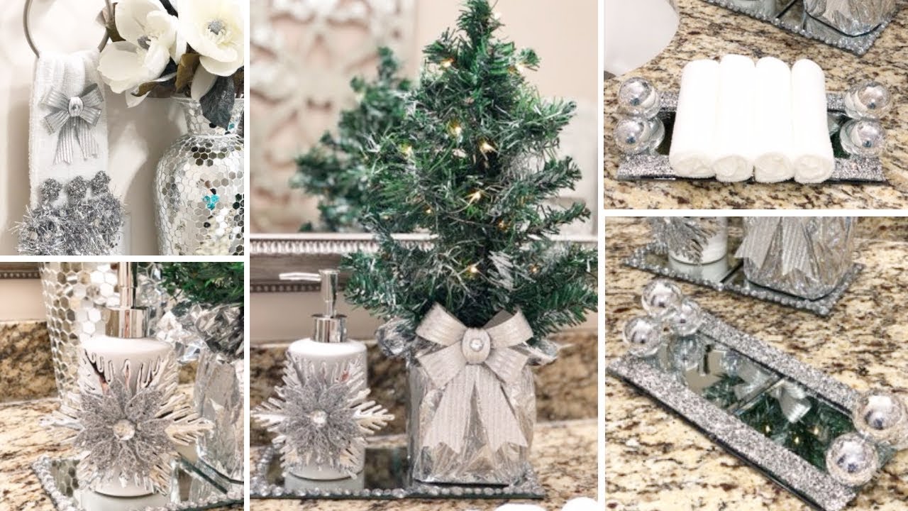 DIY Dollar Tree Holiday Glam Decor  | DIY Glam Bathroom Decor Ideas 2018