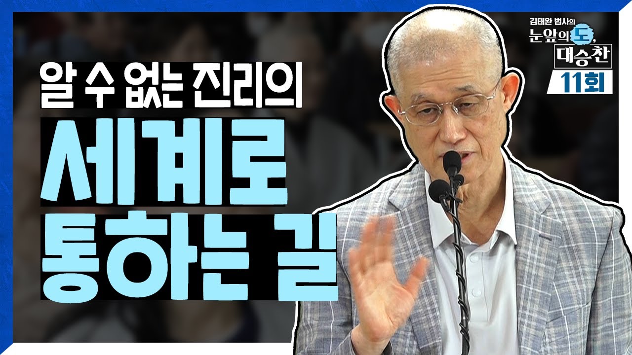 알 수 없는 진리의 세계로 통하는 길 | 김태완 법사의 눈앞의 도, 대승찬 11화