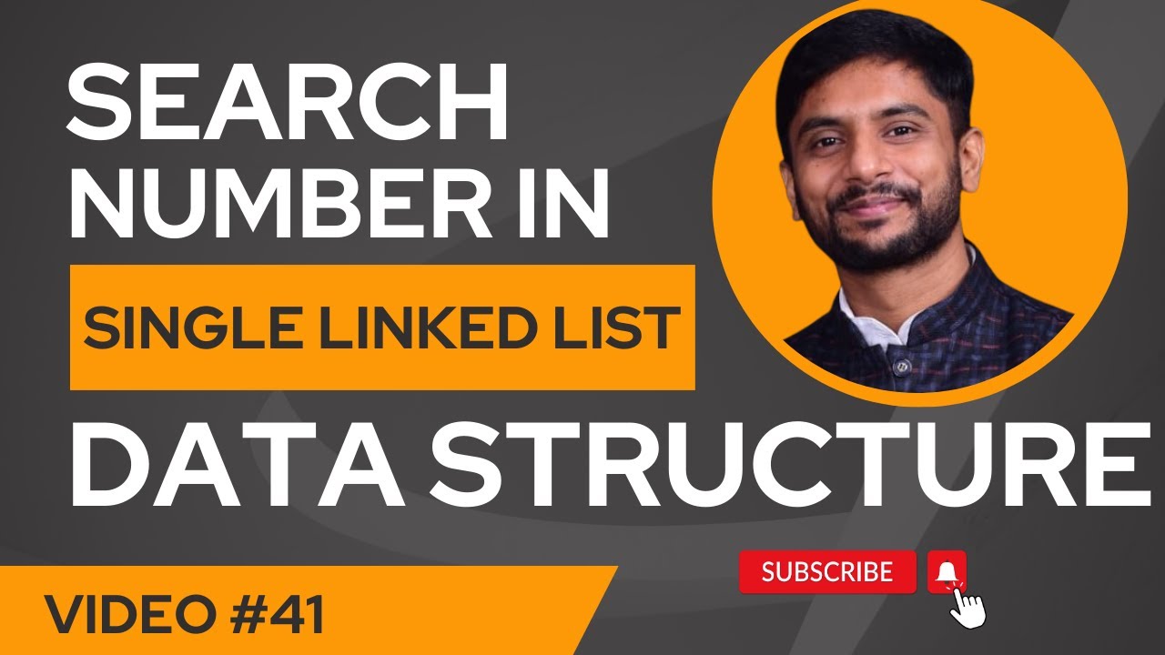 Search an Element in Single Linked List | Data Structure