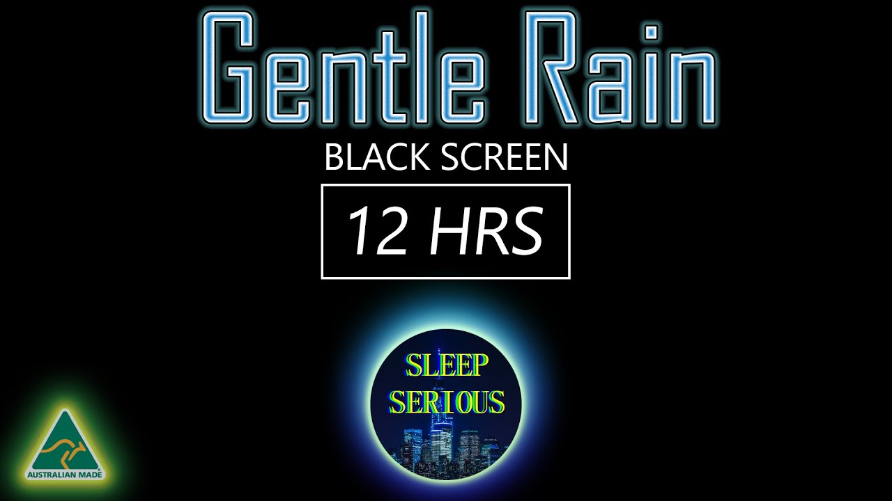 Gentle Forest Rain 12hr Black Screen! Rest & Relaxing Guaranteed! Focus & Meditate with Nature ASMR!