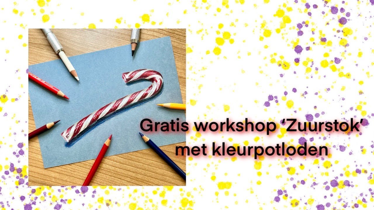 LIVE workshop: 'Zuurstok' met kleurpotloden