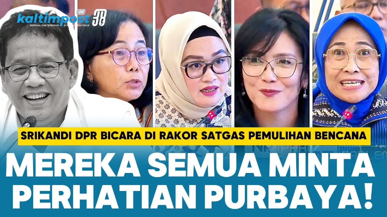 Menkeu Purbaya Paling Banyak Disorot Rakor Satgas Bencana, dari Rieke Diah Pitaloka hingga Hetifah