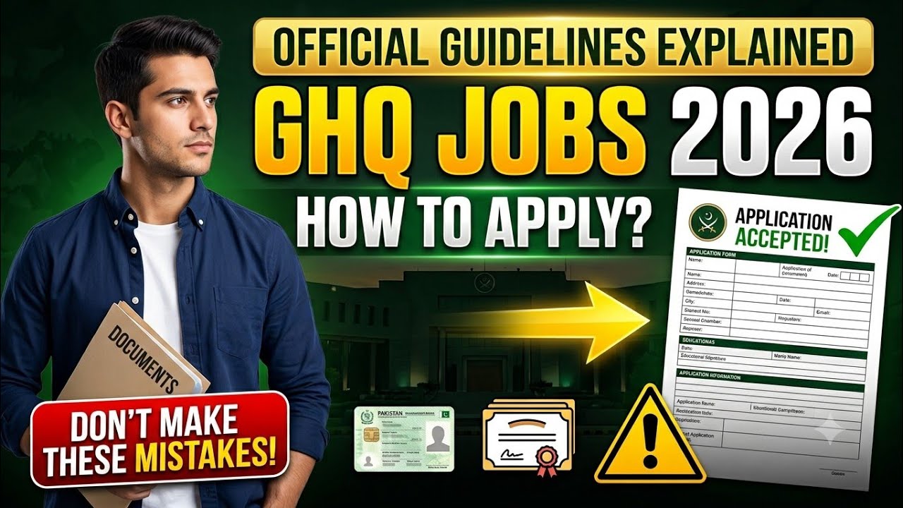 GHQ Jobs 2026 Complete Guide | How to Apply Step by Step | Important Instructions Before Applying