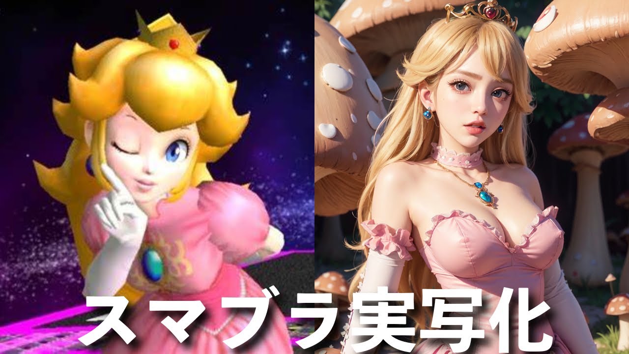 【神回】スマブラのキャラをAI実写化したらヤバすぎたｗｗｗ【マリオ】【ポケモン】【ゼルダ】【カービィ】