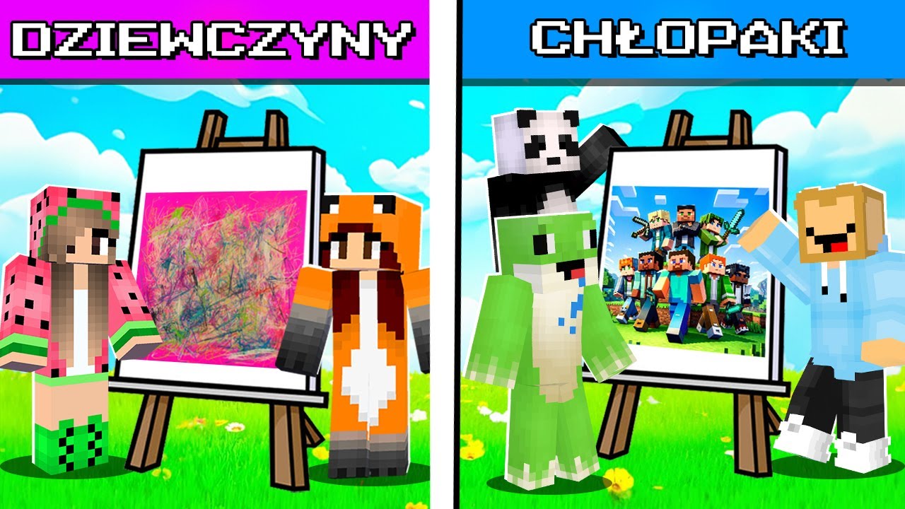 Gang Chłopaków VS Gang Dziewczyn w RYSOWANIU!