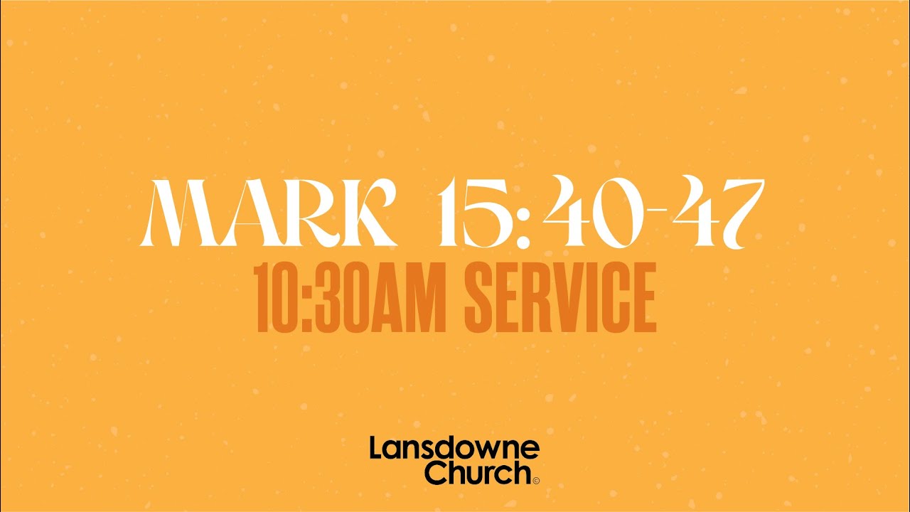 Sunday Morning 14 September 2025 | Lansdowne Church Livestream