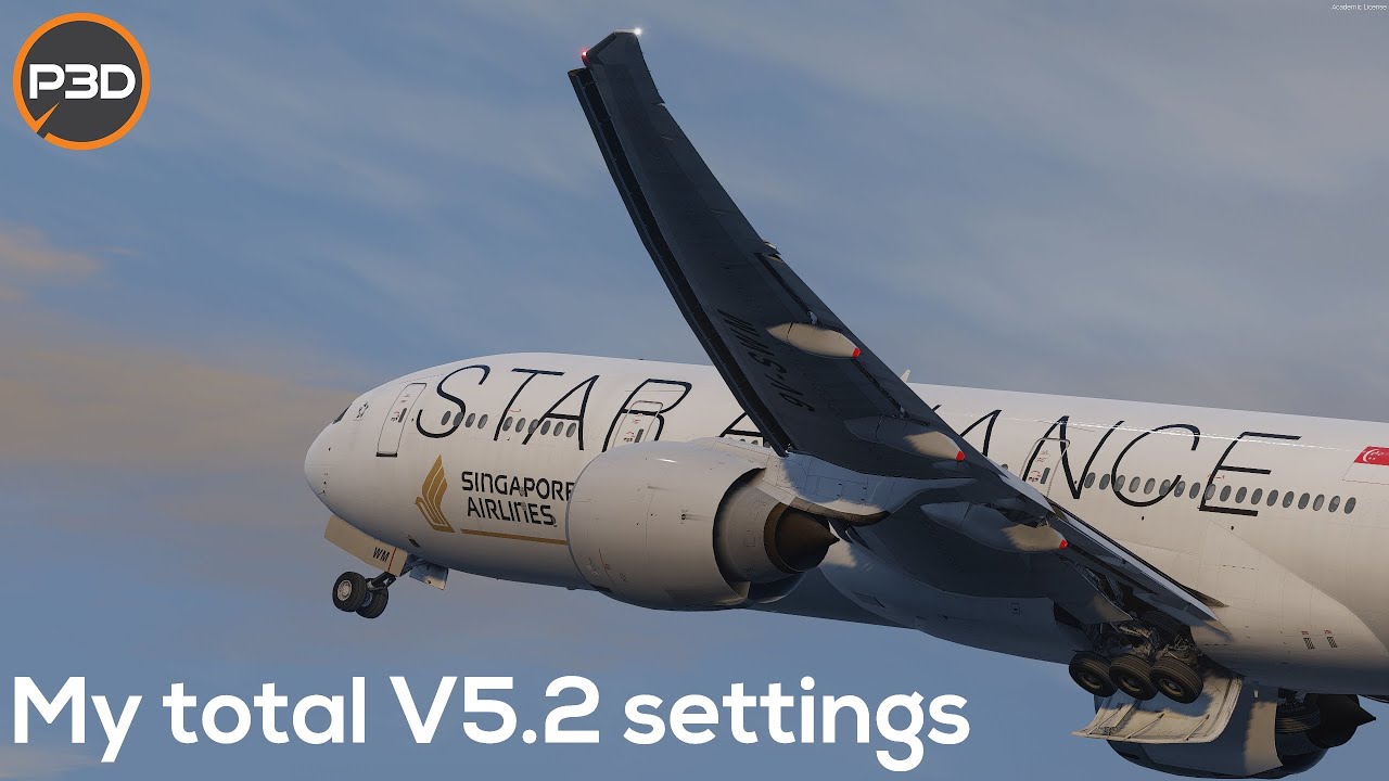 P3D V5.2 | My total settings  | 35 FPS in each situation | I7 7900K, RTX 2070 Super