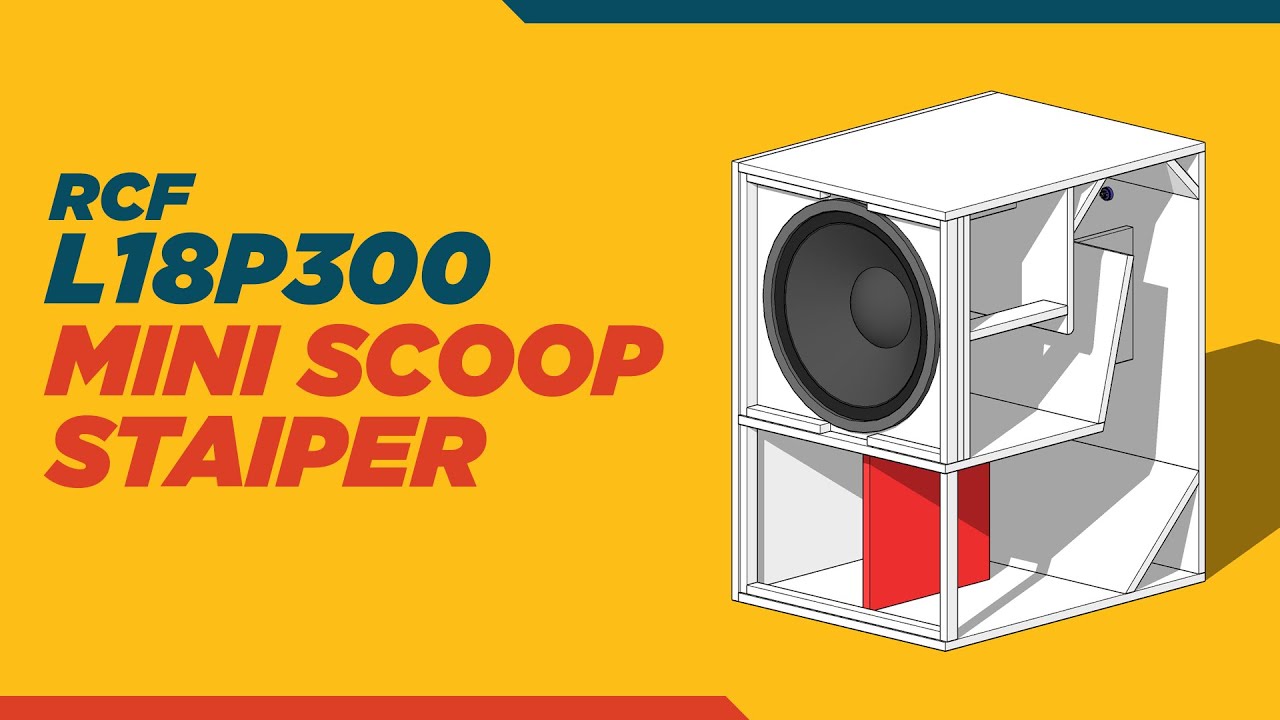 RCF L18P300 Box Mini Scoop Staiper 18 Inch