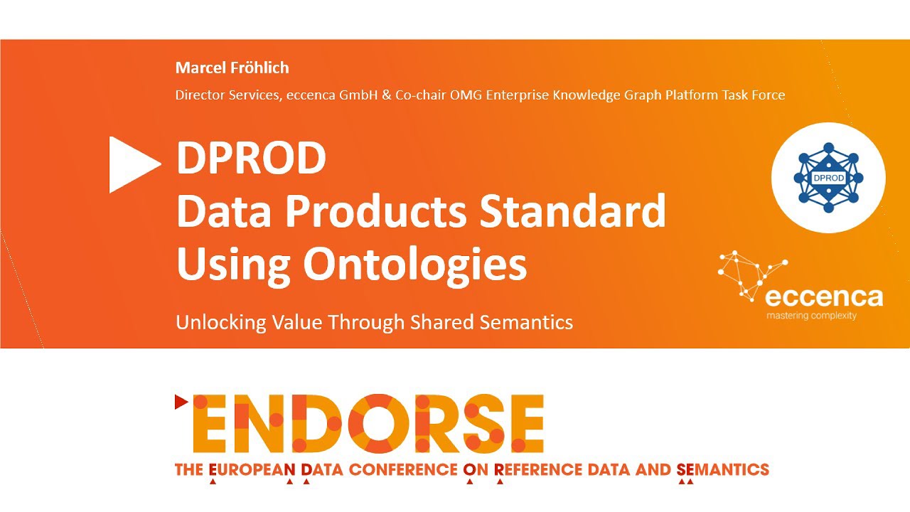 DPROD: Стандарт продуктов данных с использованием онтологий – Марсель Фрёлих