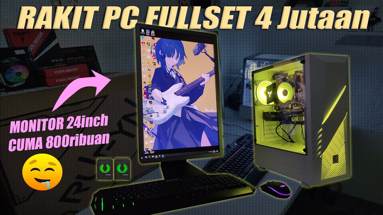 Rakit PC FULLSET Cuma 4 JUTAAN AJAH | Monitornya Bikin Racun 🤤