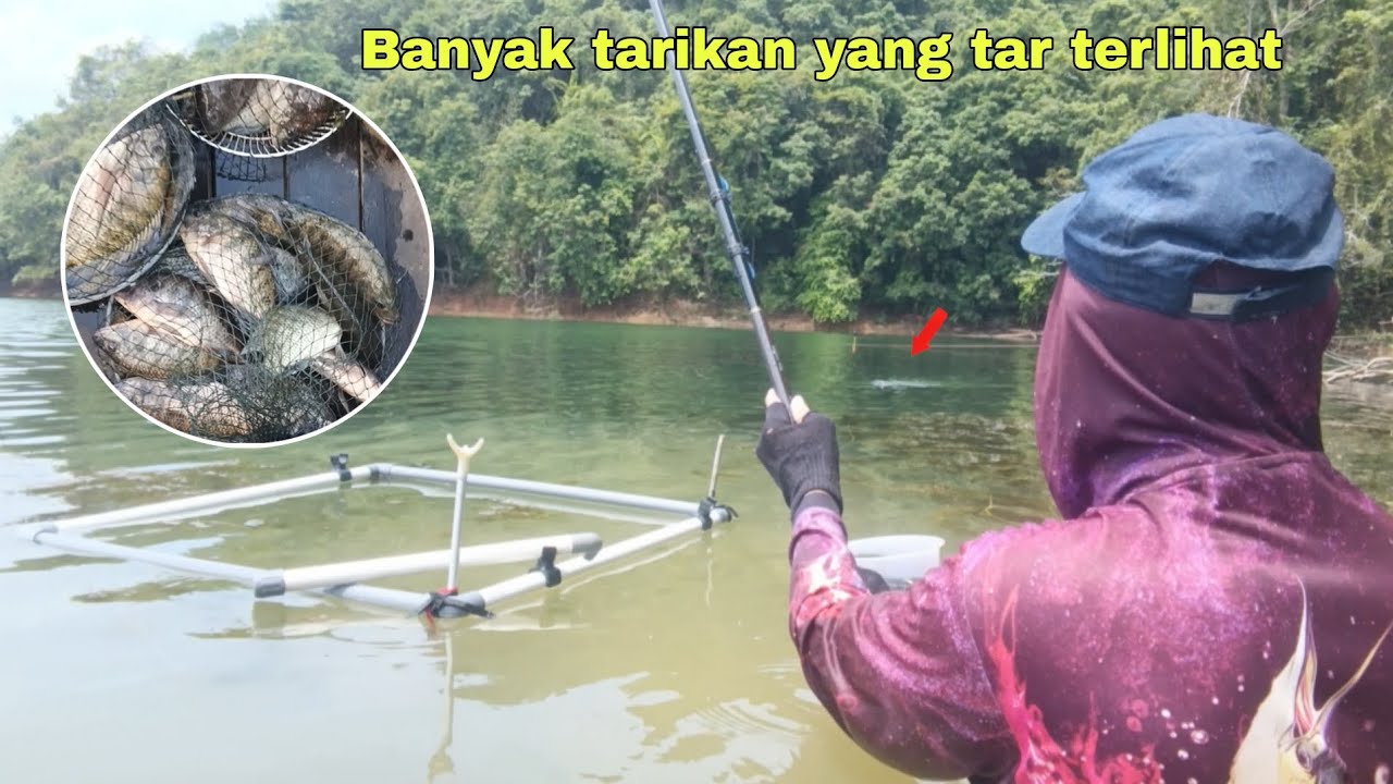 MANCING WADUK RIAM KANAN!! PERLAWANAN IKAN NYA MANTAP #mancing #fishing #mancingmania #fypシ 