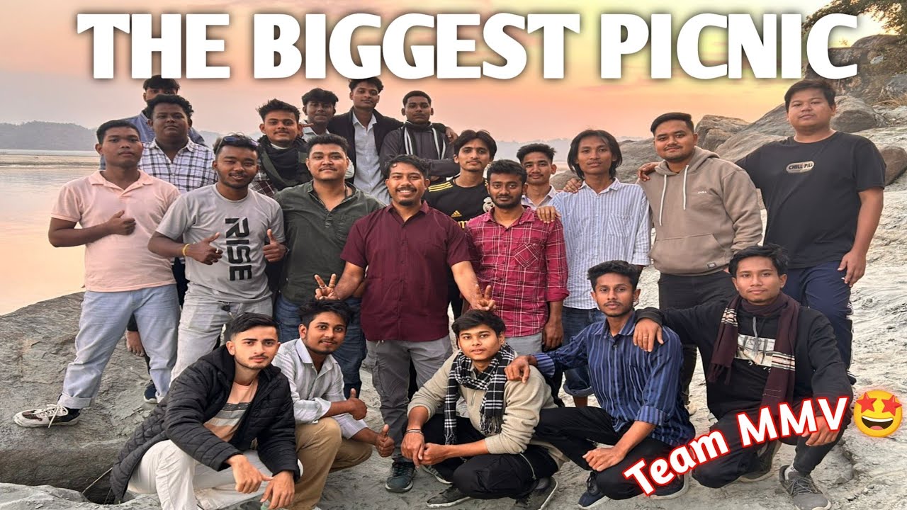 THE BIGGEST PICNIC 2025 🤩🔥 ব্ৰহ্মপুত্ৰ ৰ পাৰত খানা🔥পথা আৰু চিকেনৰ জুতি😋Team MMV💪❤️‍🩹 #assamese #vlog