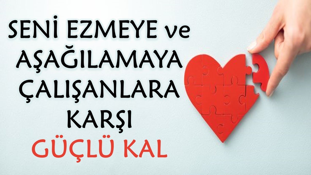 ENERJİNİZİ DÜŞÜREN İNSANLARLA BAŞA ÇIKMAK / ÖZEL SERBEST BIRAKMA ÇALIŞMASI
