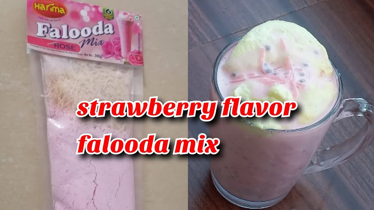 strawberry flavor falooda mix recipe in tamil
