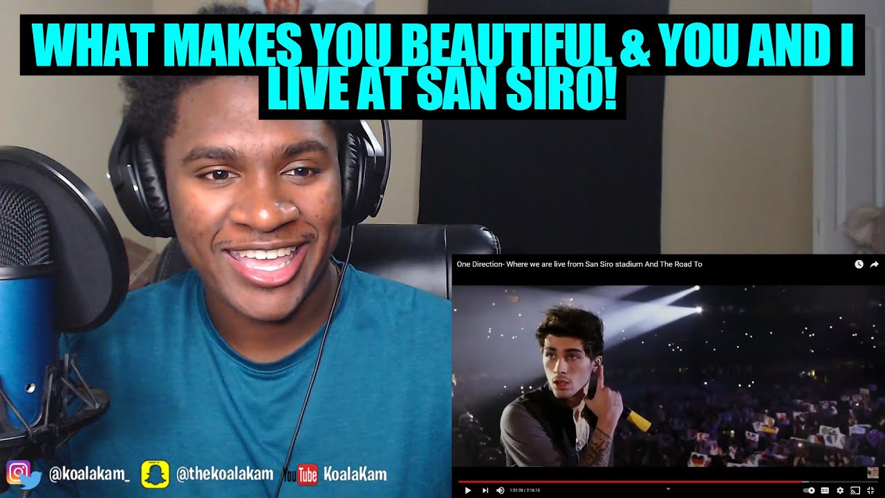 One Direction - What Makes You Beautiful & You and I (Live From San Siro Full Concert) | REACTION