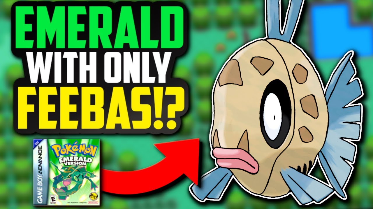 CAN YOU BEAT POKEMON EMERALD WITH ONLY A FEEBAS? (Feebas Pokemon Challenge - No Items In Battle)