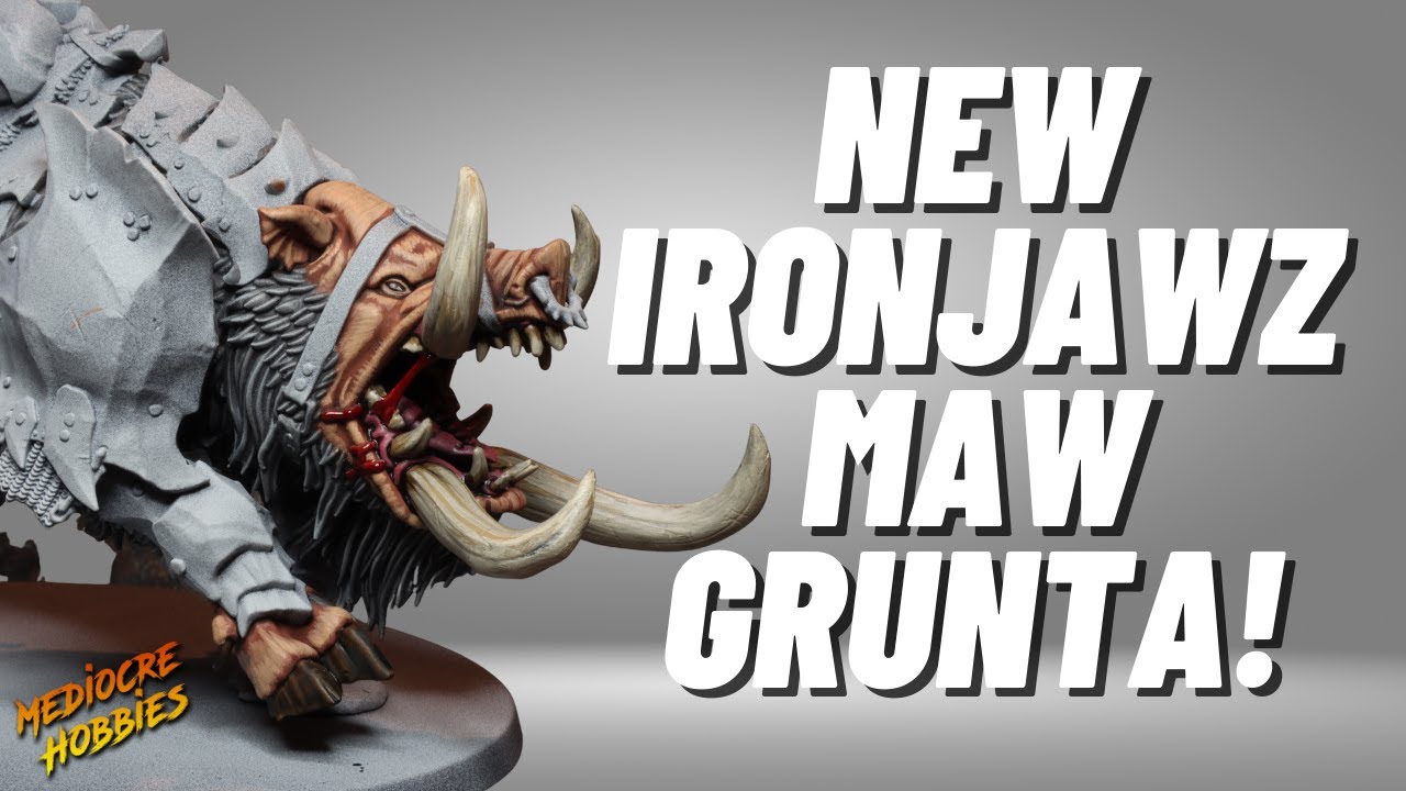 How to paint the new Maw-grunta Gouger for Ironjawz in Age of Sigmar!