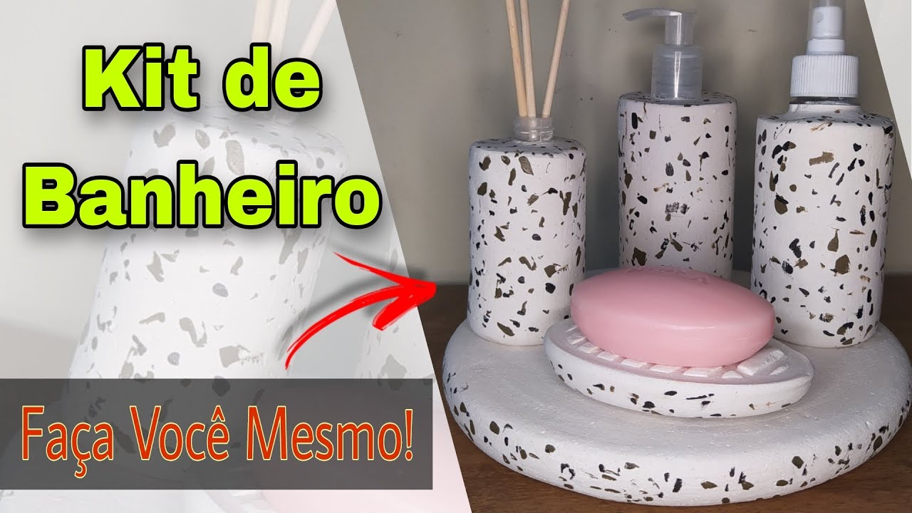 DIY - Kit de Banheiro mais Fácil do YouTube - 🤑 Faça e Venda!! #viral