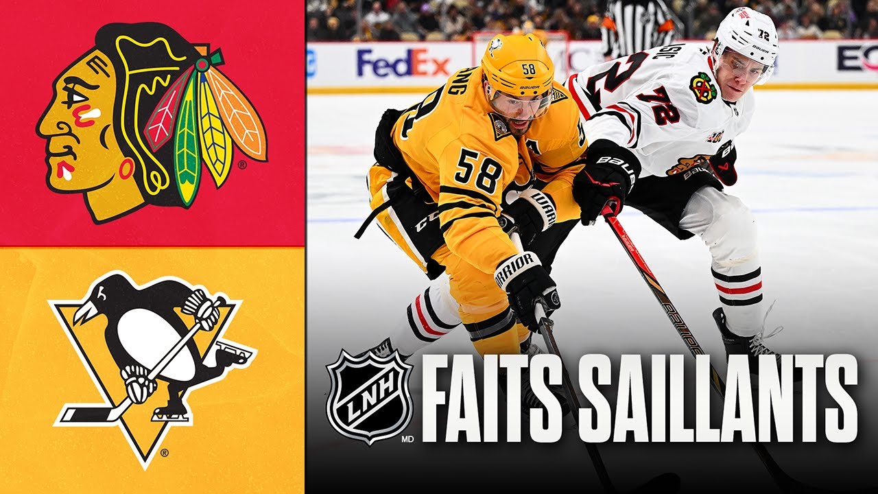 Blackhawks vs Penguins 29/01/26 | Faits saillants