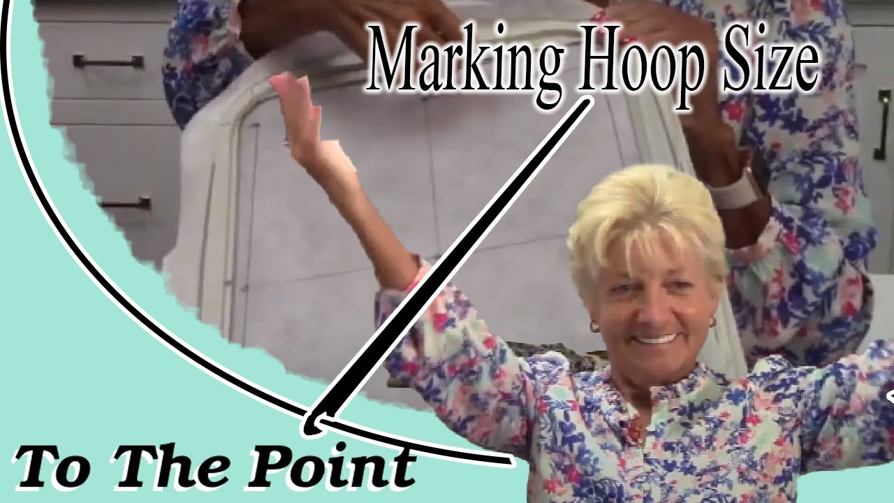 Marking your Embroidery Hoop Design Area