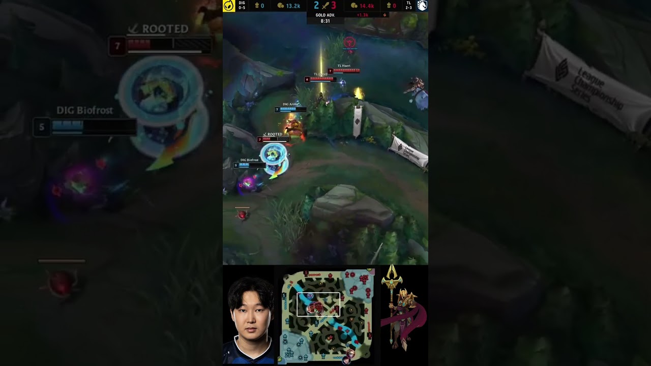LCS Spring W3 - DIG vs TL - a team fight breaks out and Haeri finishes it off