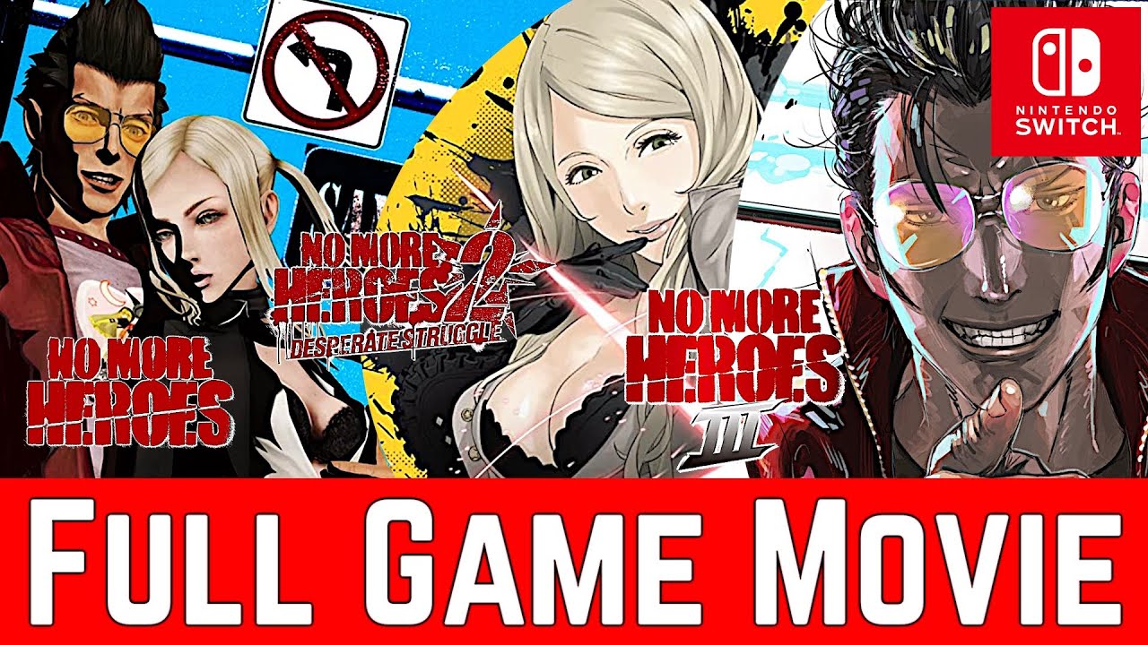 No More Heroes 1 - 3 | Full Game Movie (All Cutsenes)