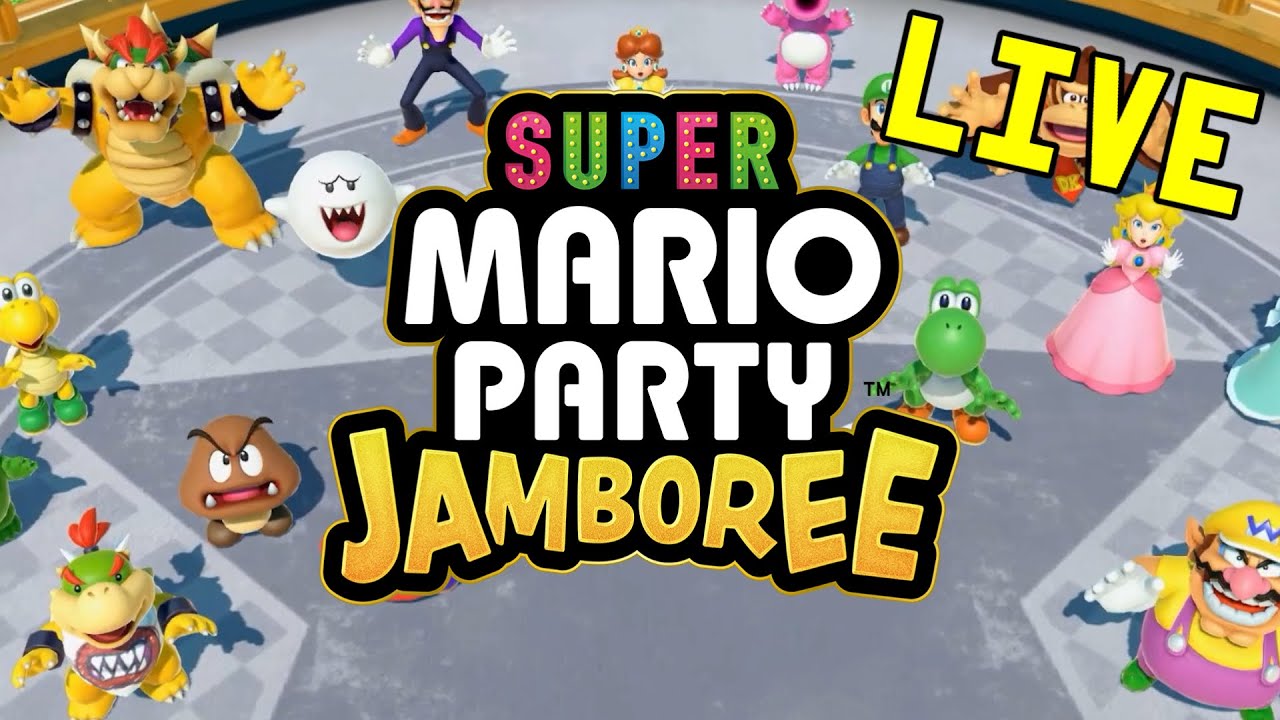 CHUCKLENUT plays SUPER MARIO PARTY JAMBOREE 🟡LIVE!🟡