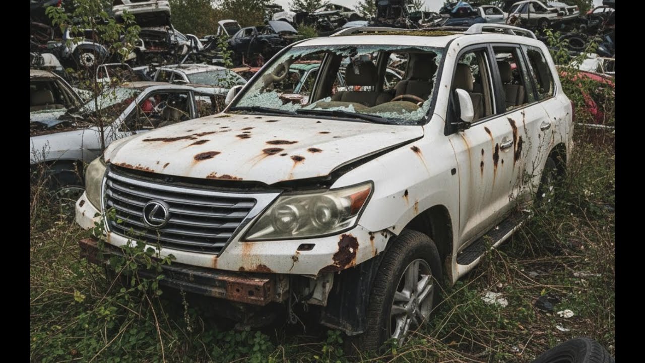 Восстановление сильно поврежденного Lexus LX570 | Тщательный ремонт за 5 минут