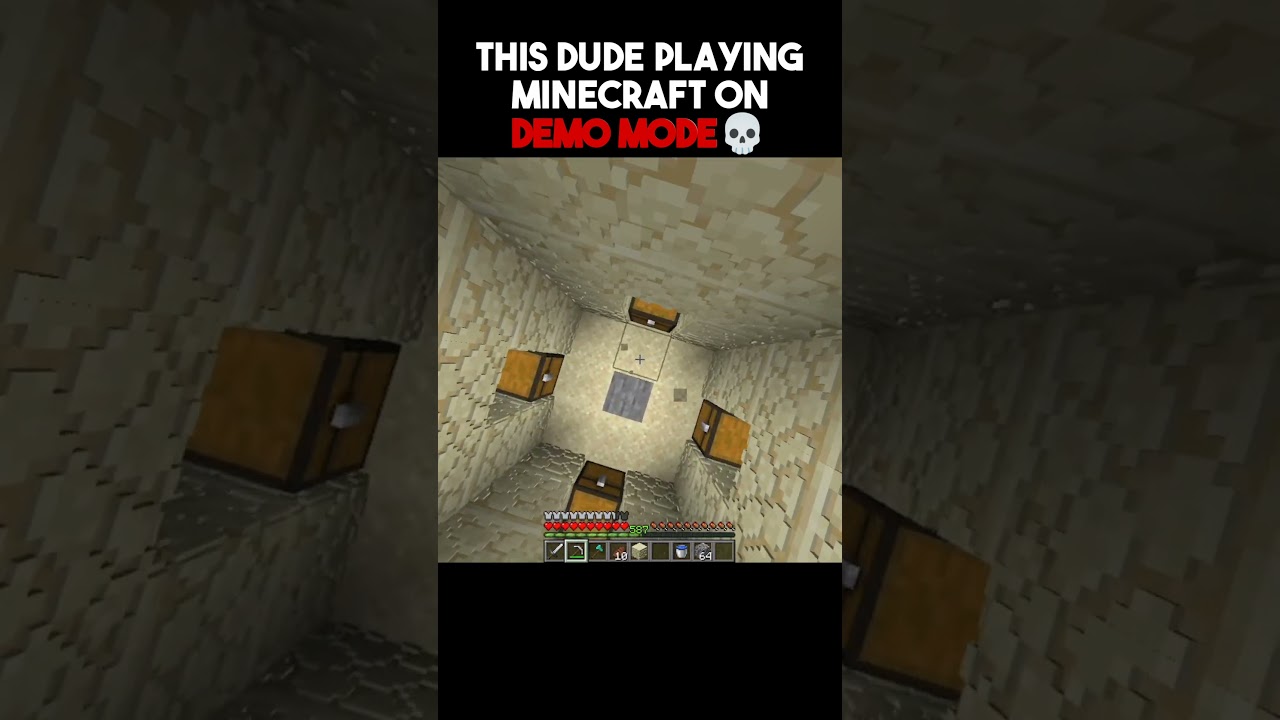 Don't Forget To Download Demo Mode Bro 💀 #minecraft #tayemmmm