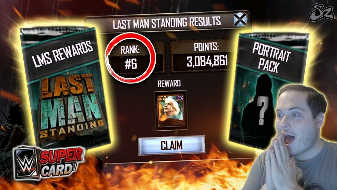 WOOOOO LAST MAN STANDING REWARDS!! NEW PORTRAIT PACK OPENING! | WWE SuperCard