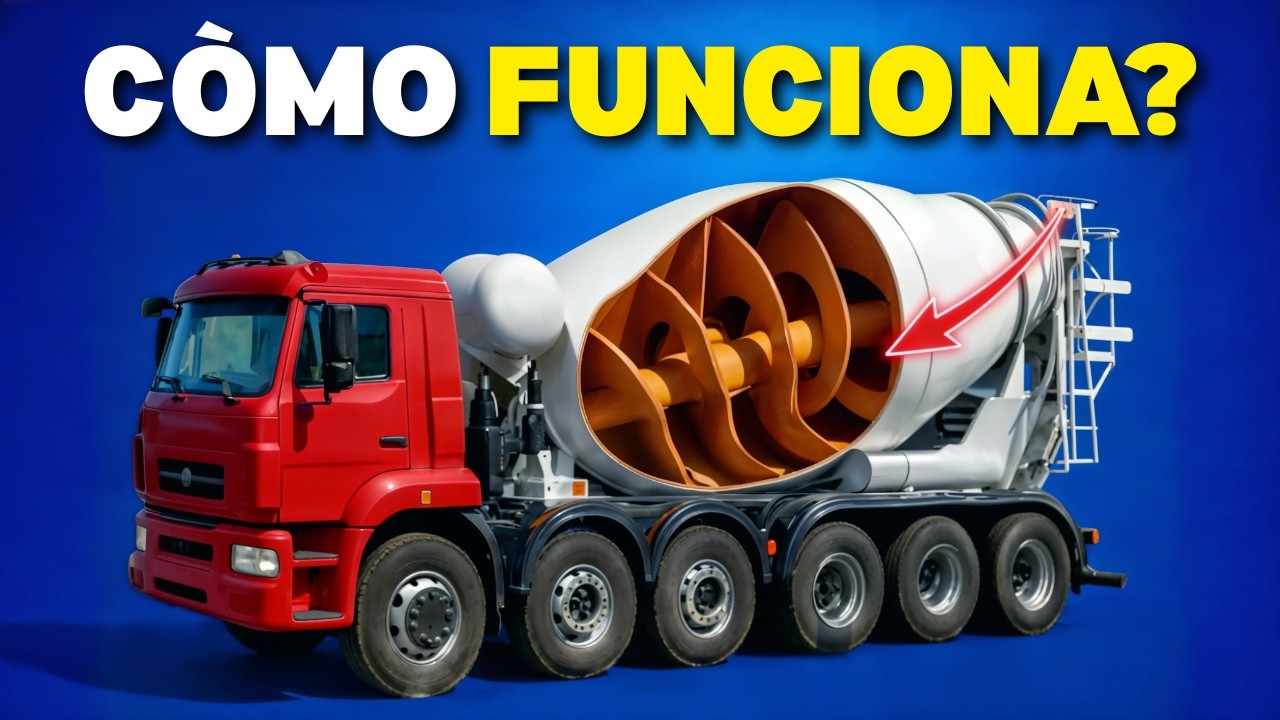 Cómo Funciona Realmente un Camión Mezclador de Concreto?