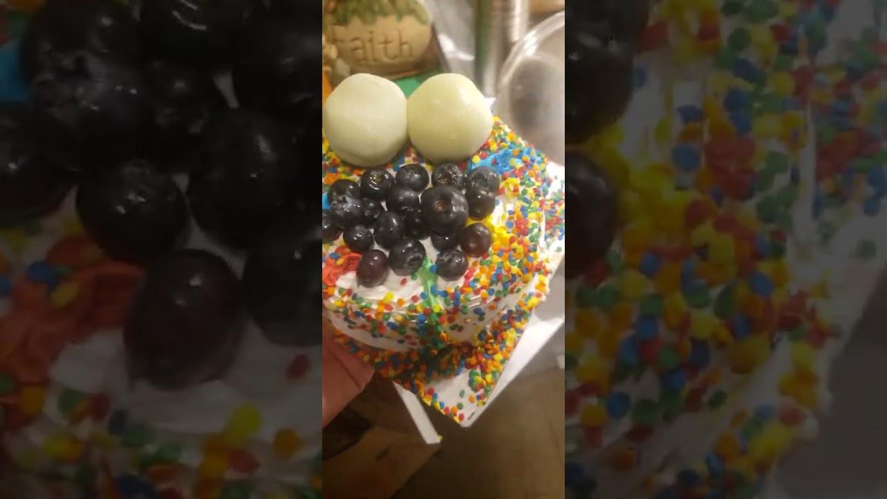 Time to Serve  Chocolate& Vanilla Flavored W/ Crunchies &Creamy Whip Cream Ice Cream Cake &...Part 4
