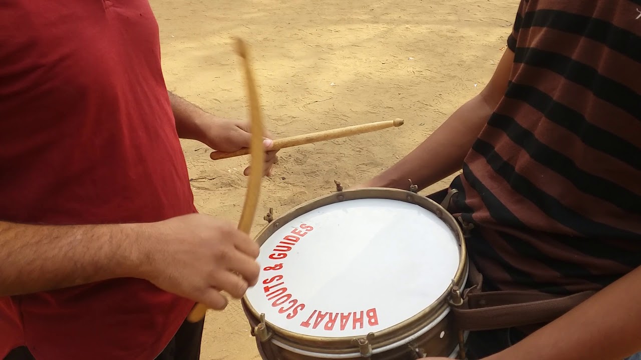 Scout band party drum pratice....