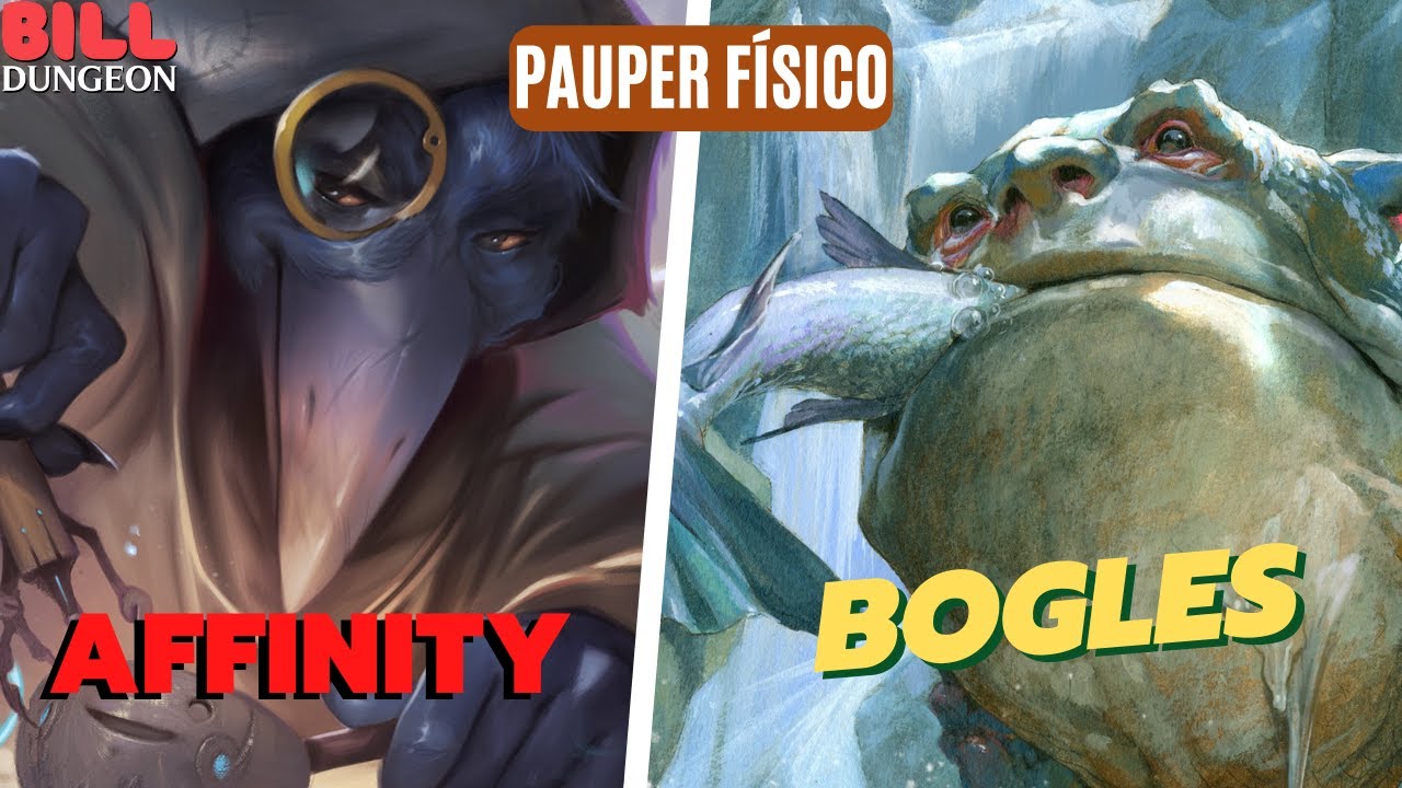 🔥💧💀 Affinity Vs 🌳☀ Bogles  | Gameplay MTG Pauper Físico