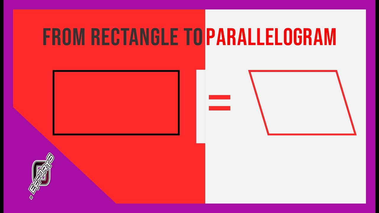 How To Draw A Parallelogram From A Rectangle Using Inkscape