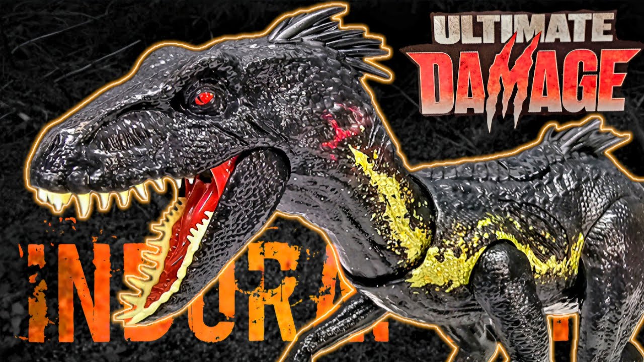 BRAND NEW LINE! Mattel Jurassic World ULTIMATE DAMAGE Indoraptor Review!!!