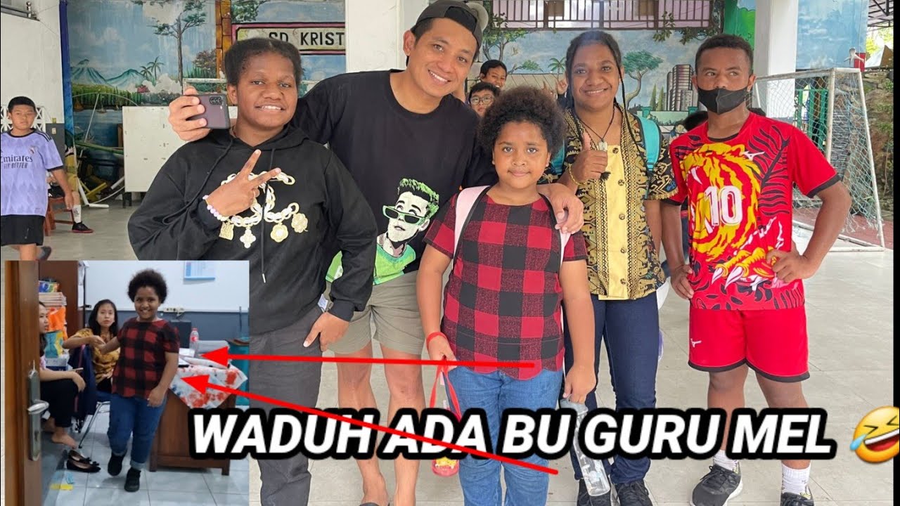 AKHIRNYA KETMU BU GURU,JMPUT ADIK ADIK SEKOLAH..SD KRISTEN MANAHAN