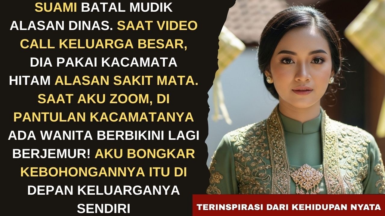 BILANGNYA SIBUK KERJA, TAPI SAAT VC ADA WANITA BERBIKINI LAGI BERJEMUR. AKU UNGKAP DI DEPAN KELUARGA