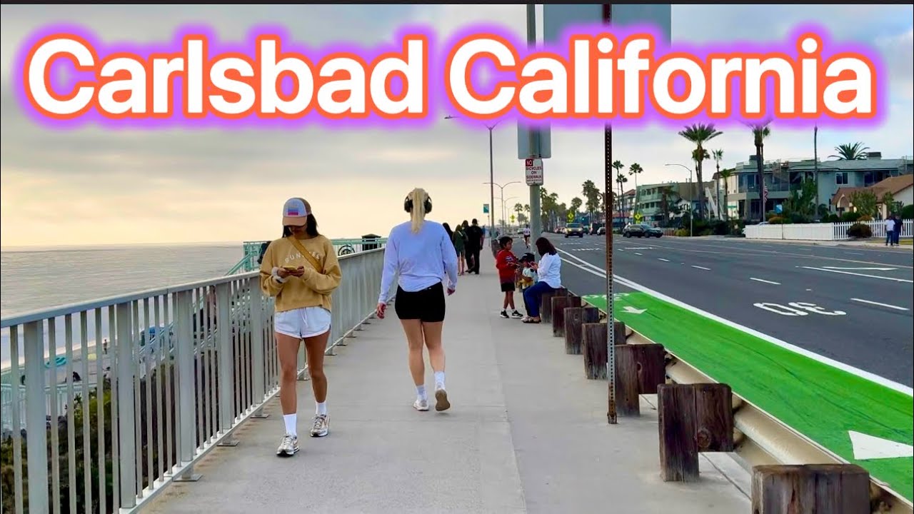 Carlsbad California Walking Tour [4K] 🌴☀️