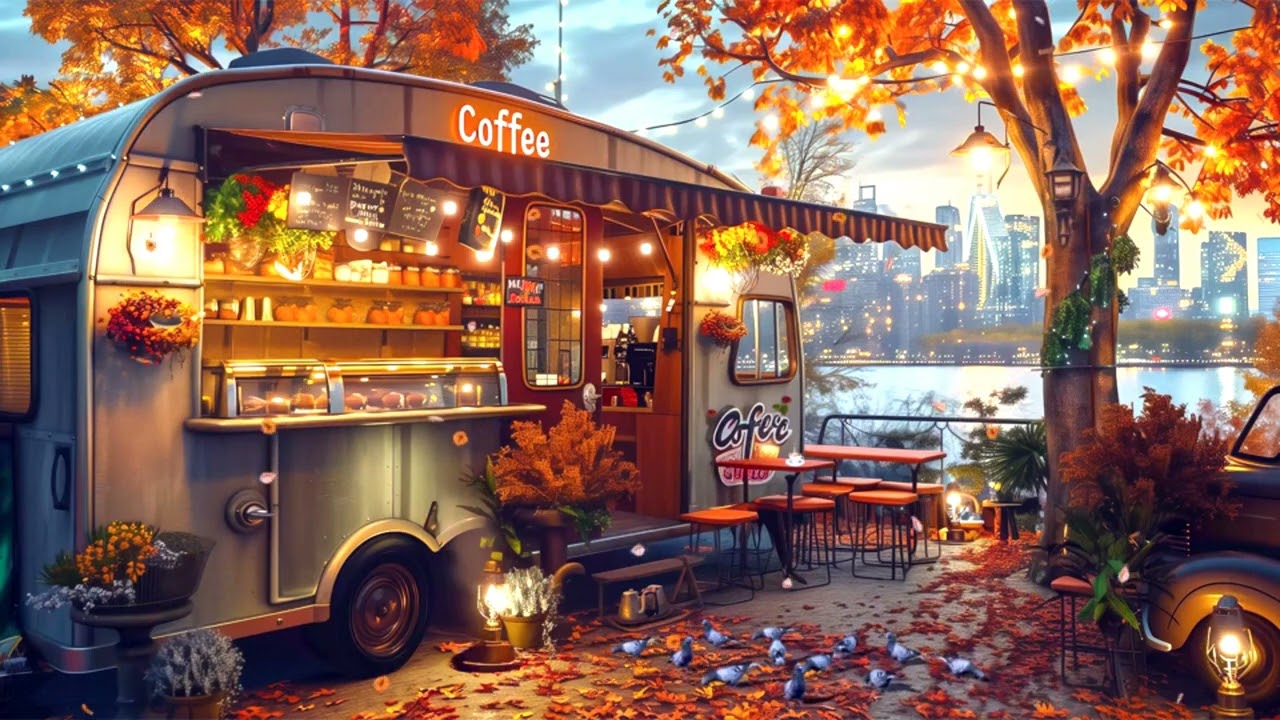 Mobile Coffee Cafe - City Park Vibes & Sounds, Occasional Laughter, Faint Dog Barks, Birds.
