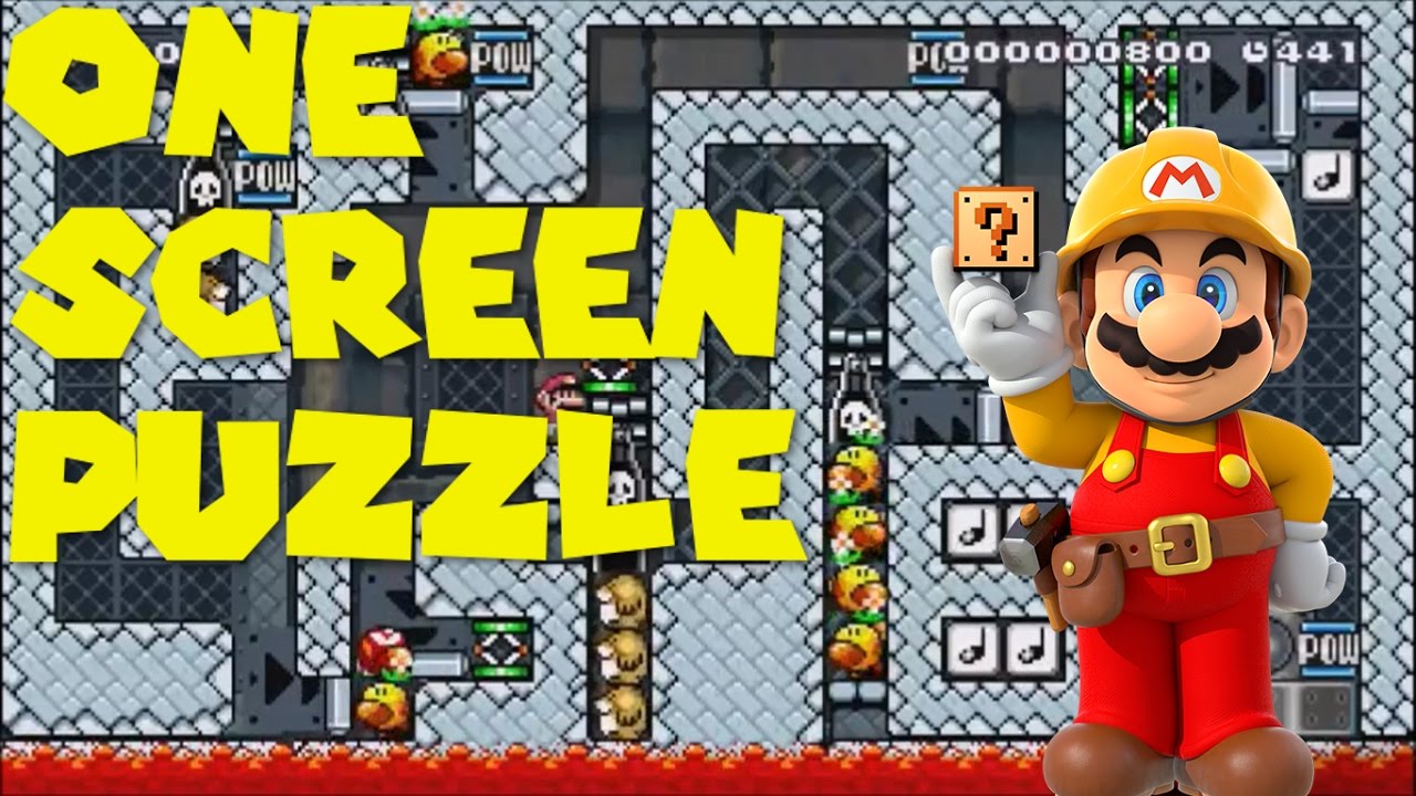 Mario Maker | One Screen Puzzle | TYPFOON GAMING 10 Item Puzzle Challenge