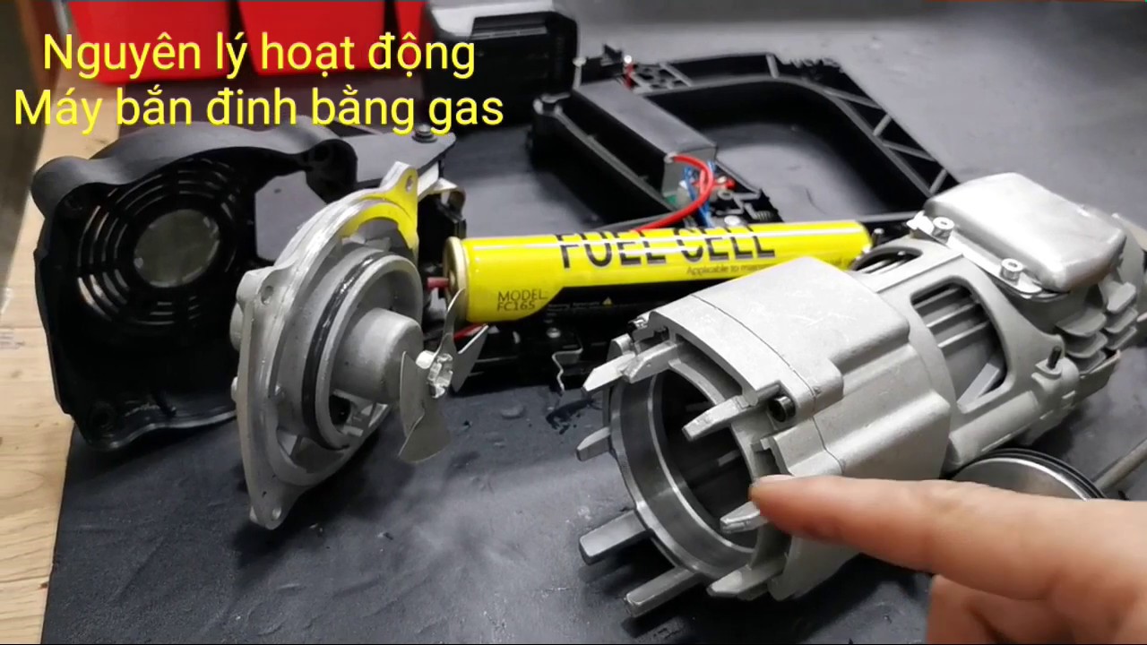 Máy bắn đinh bê tông bằng gas/ Nguyên lý hoạt động, Cấu tạo, Bảo trì, Bảo dưỡng, Sửa chữa