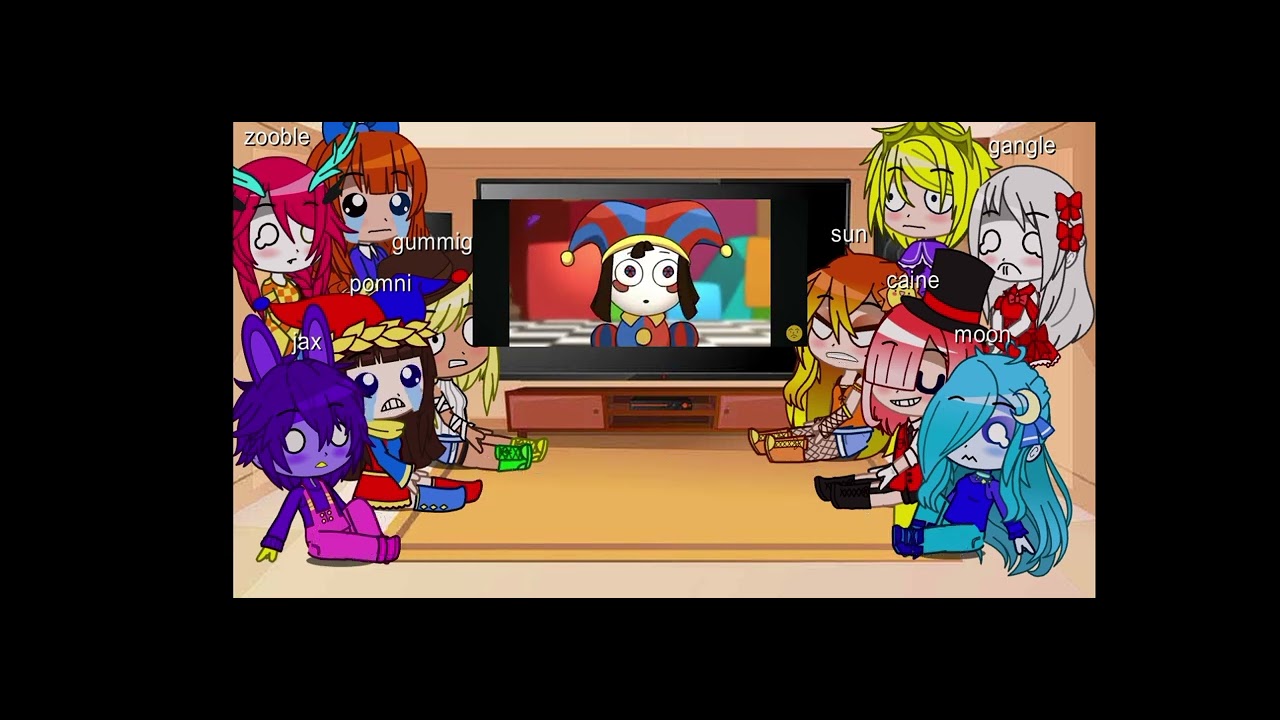 the amazing digital circus react to funny videos😂🎪 #meme#gacha lovers#amna and alisha creations